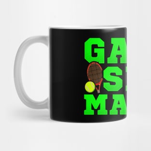 Cute Game Set Match Tennis Players Mug